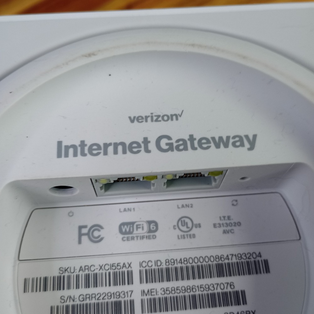 Verizon Internet Gateway ARC-XCI55AX Home Router 2022‎ Model Router ONLY - Picture 5 of 7